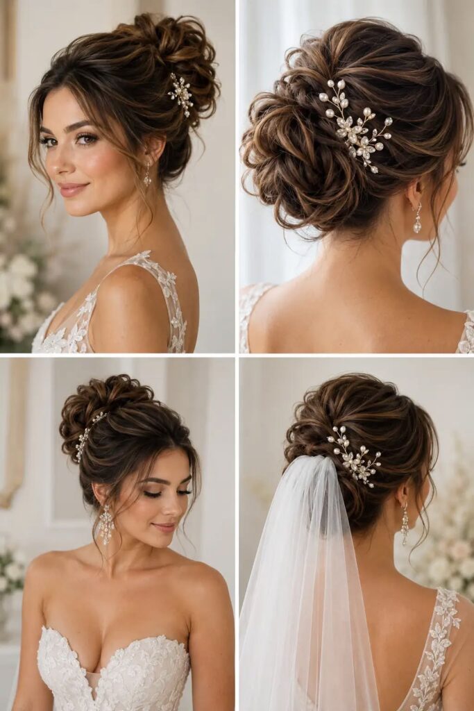 Veils and Romantic Updos — What Works