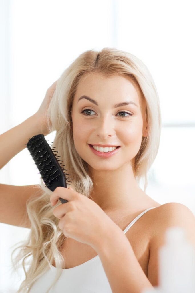How to Hold the Weft or Bond While Brushing